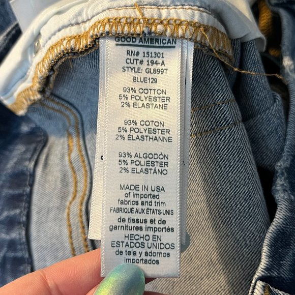 Good American Jeans Size 8/29 Good Legs Skinny Sculpting Distressed Stretchy - Picture 6 of 12